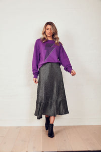 The Others Vintage Sweat Violet with Bolt