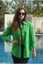 Load image into Gallery viewer, Style Laundry Poplin Shirt Green
